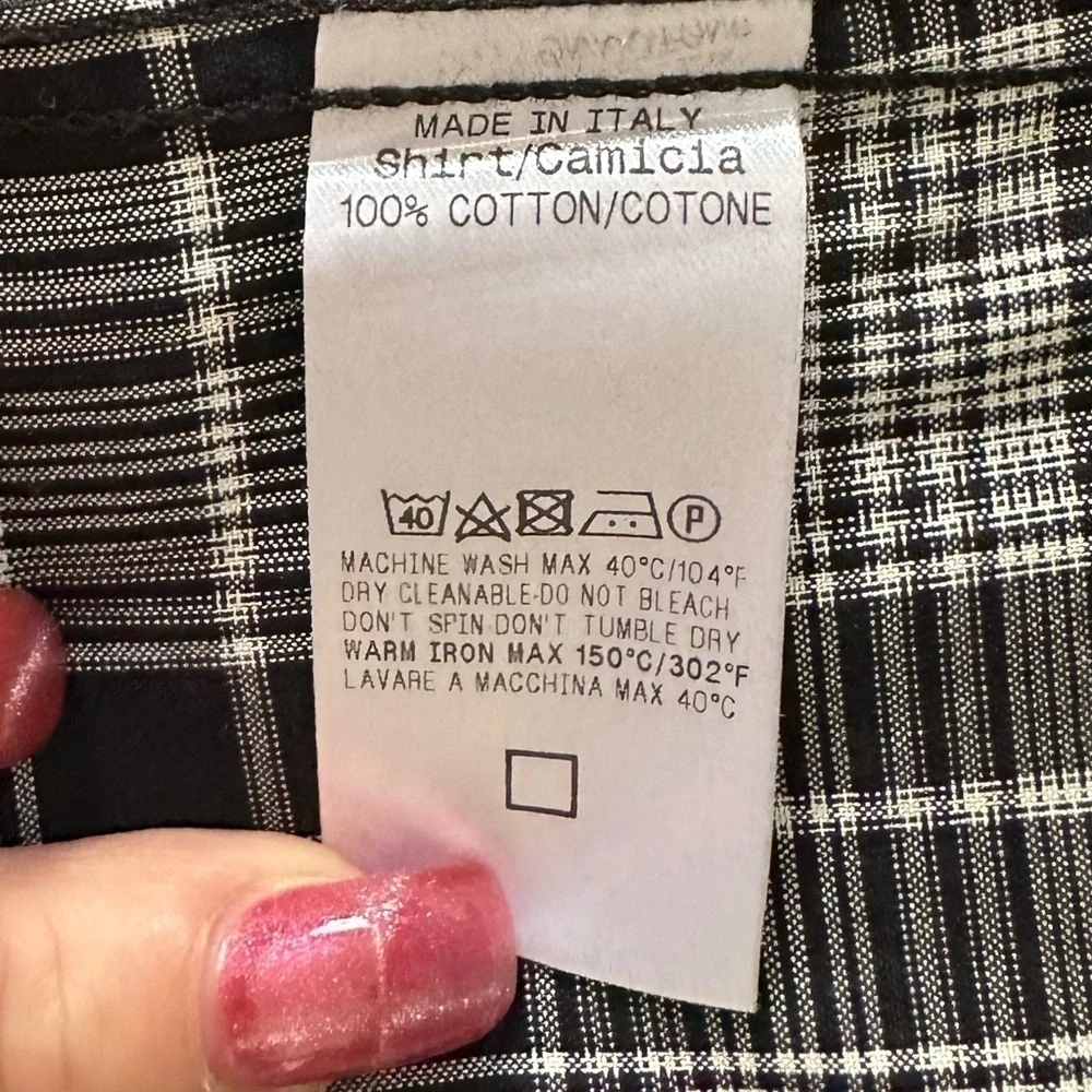Gucci Plaid Epaulette Button Down Shirt